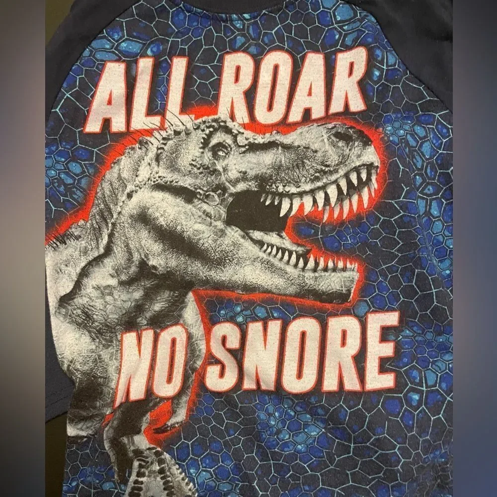 ❣️5/$50 Children’s Place Pajama Matching set, Boys size 7/8 (M) T-Rex Dinosaurs